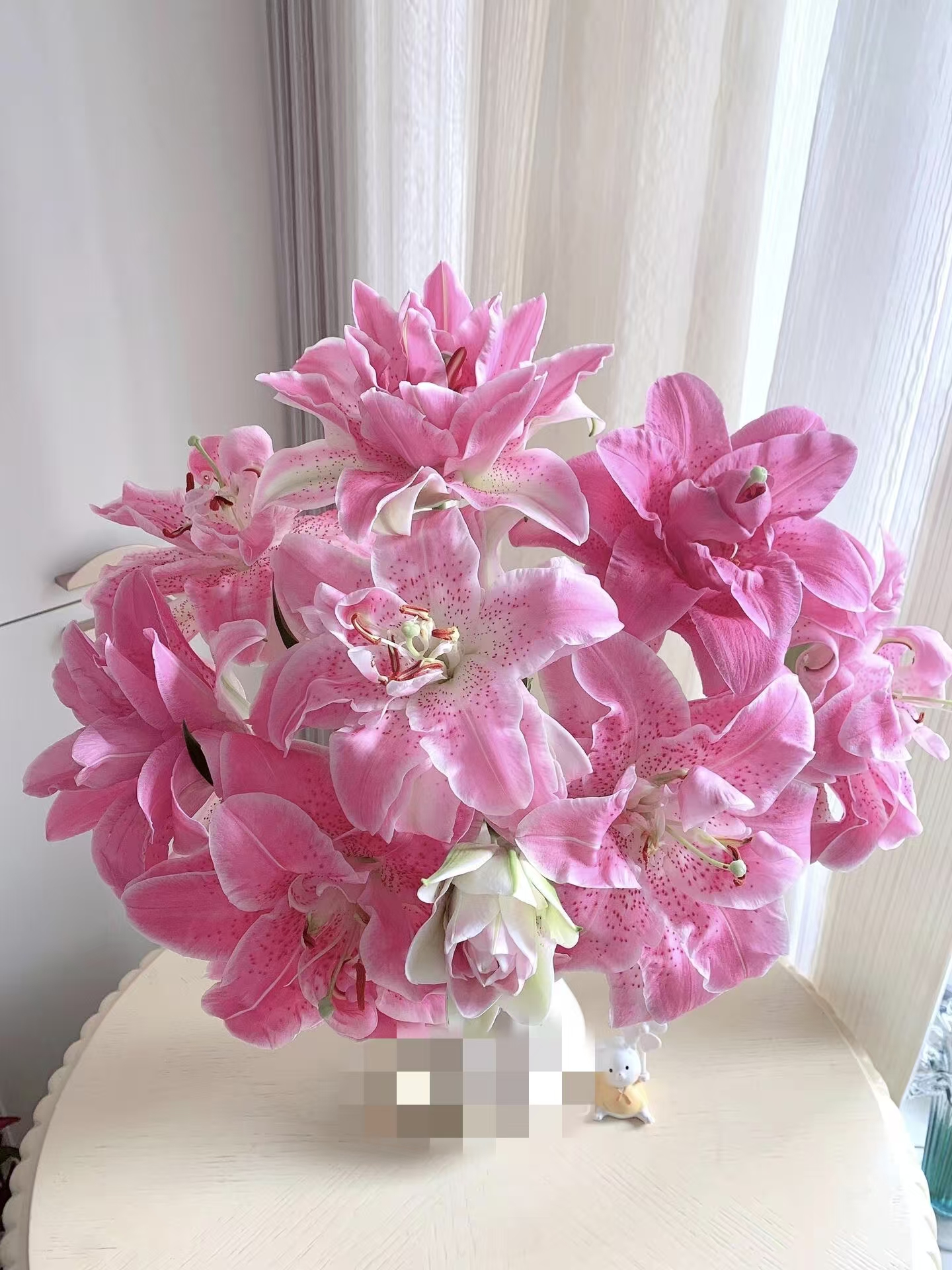 【粉拉菲重瓣百合】同地址两单及以上顺丰或德邦空运＋配草送货上门