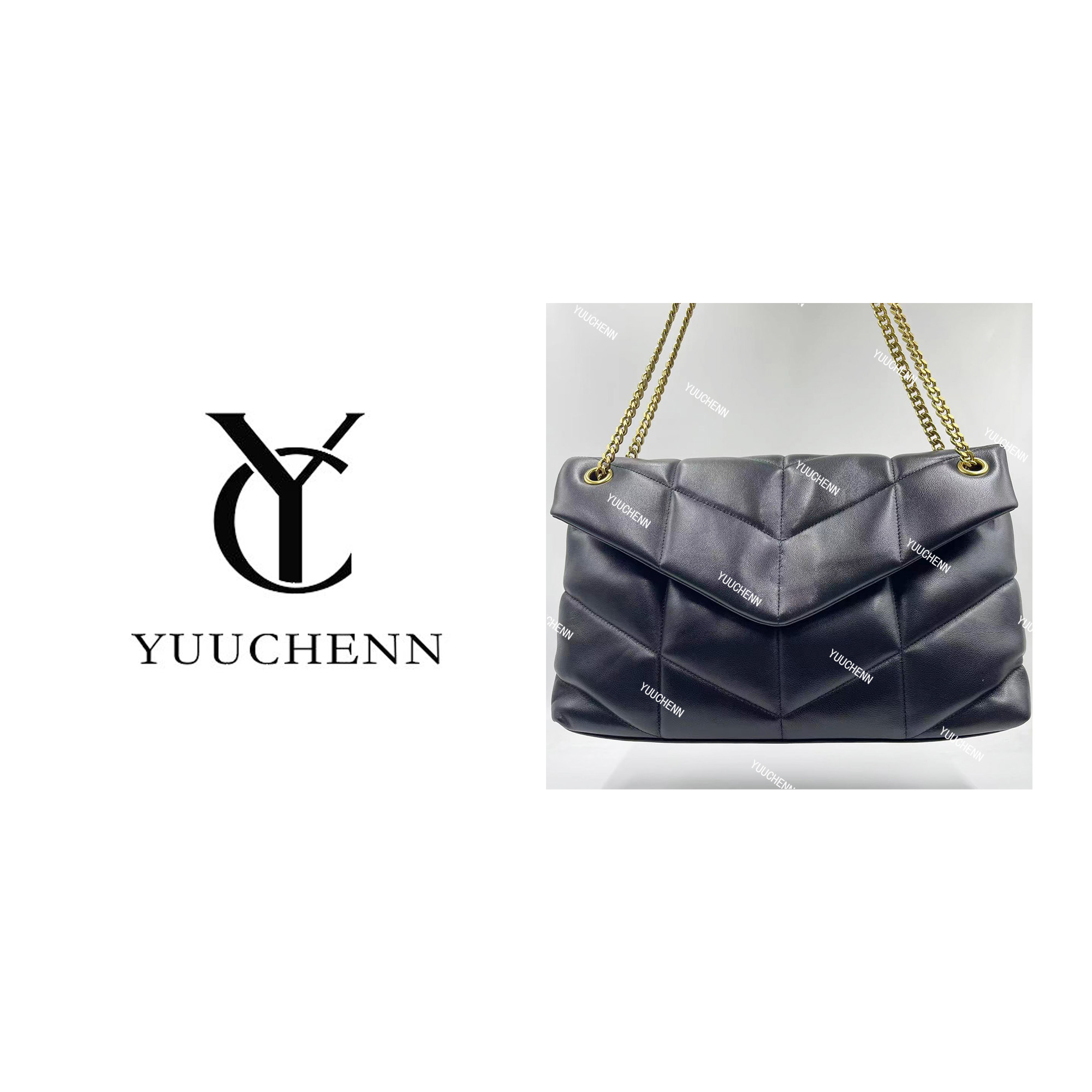 YUUCHENN/杨树林同款【云朵包】进口羊皮35cm HH3982