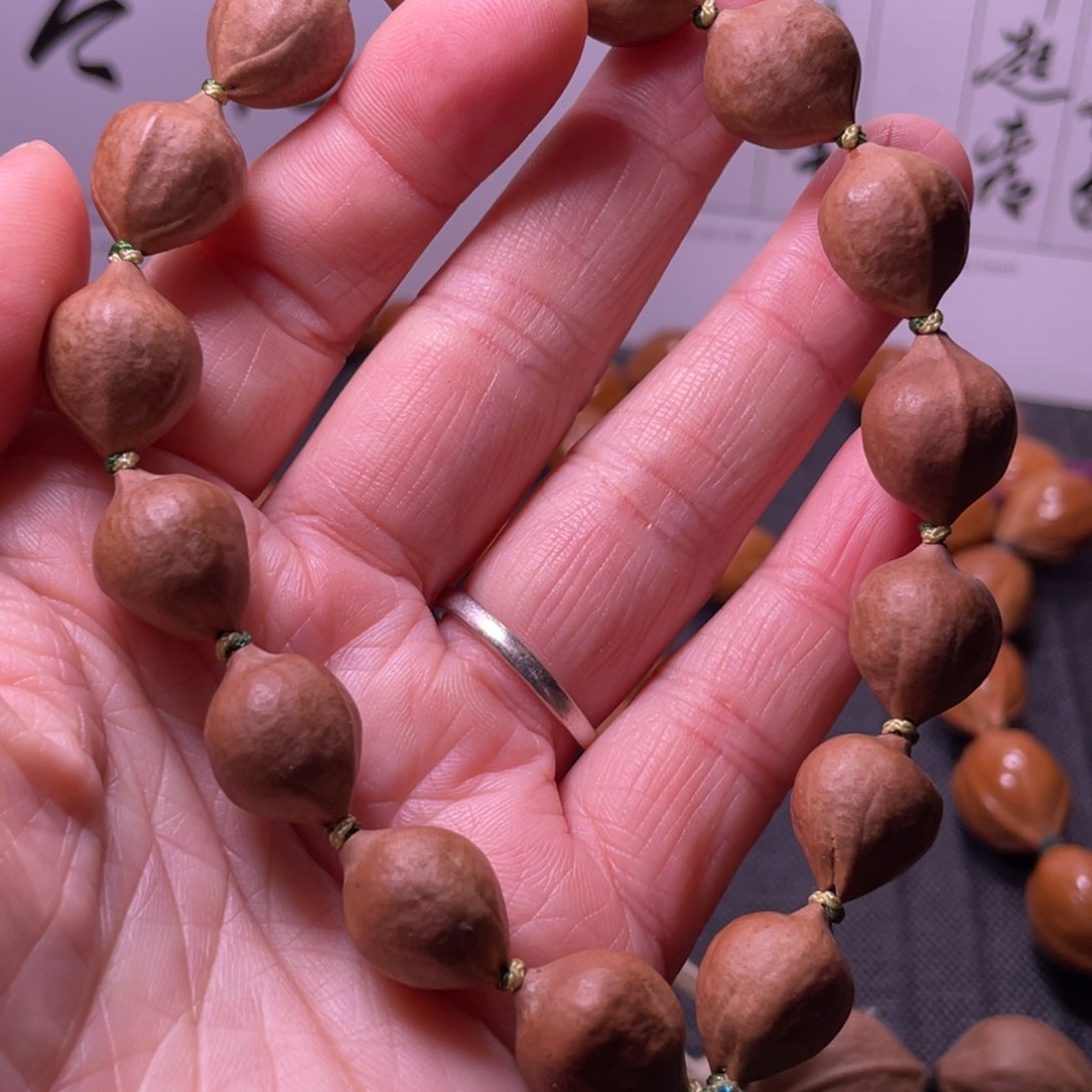 橄榄核手串/手链老油核两花核1.3x1.6