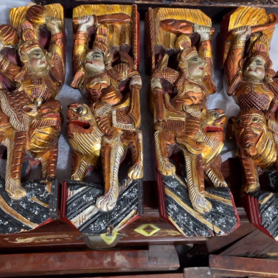 【闪购商品】香榧木环*四个老木雕