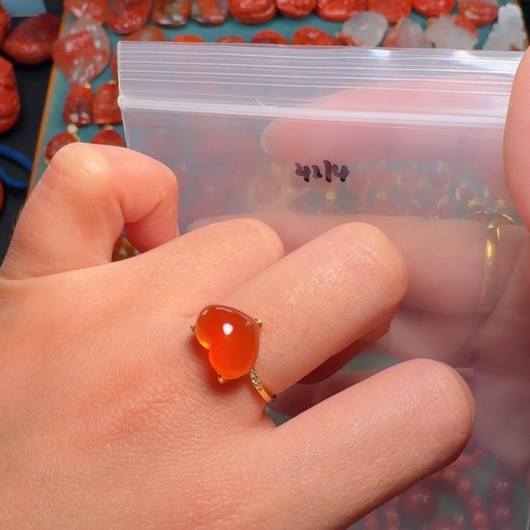 南红玛瑙南红银S925镶嵌