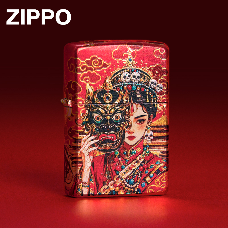 ZIPPO/之宝【女财神】祈祷少女扎基拉姆古法包银烫金防风火机DYX1H1