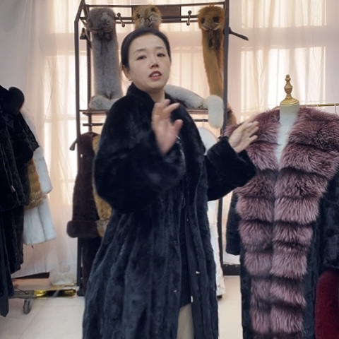 水貂毛皮草外套大衣