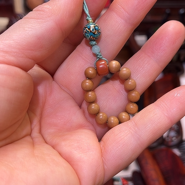 红酸枝木类手机链老山檀香