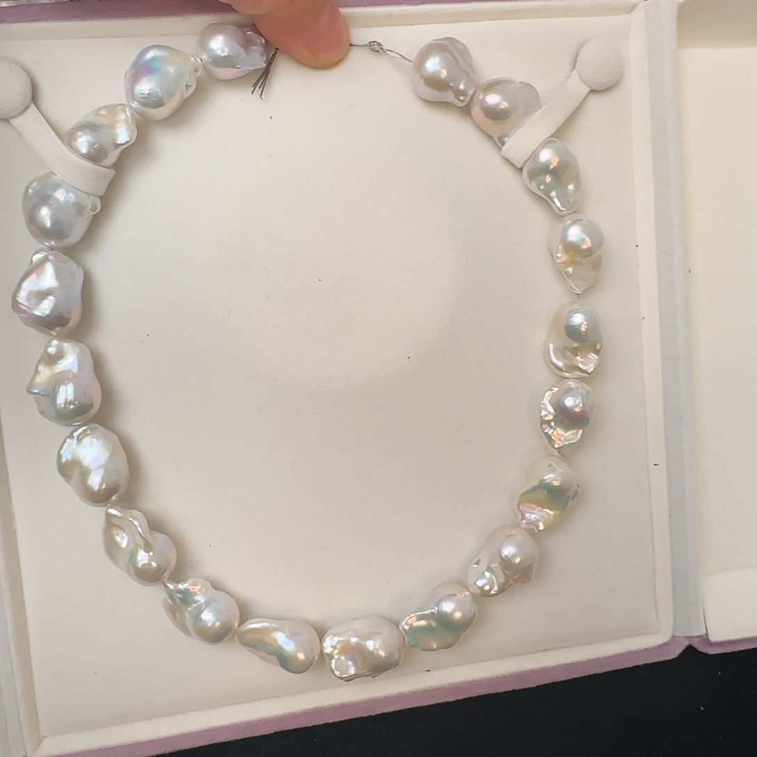 颈饰淡水珍珠银S925镶嵌定制