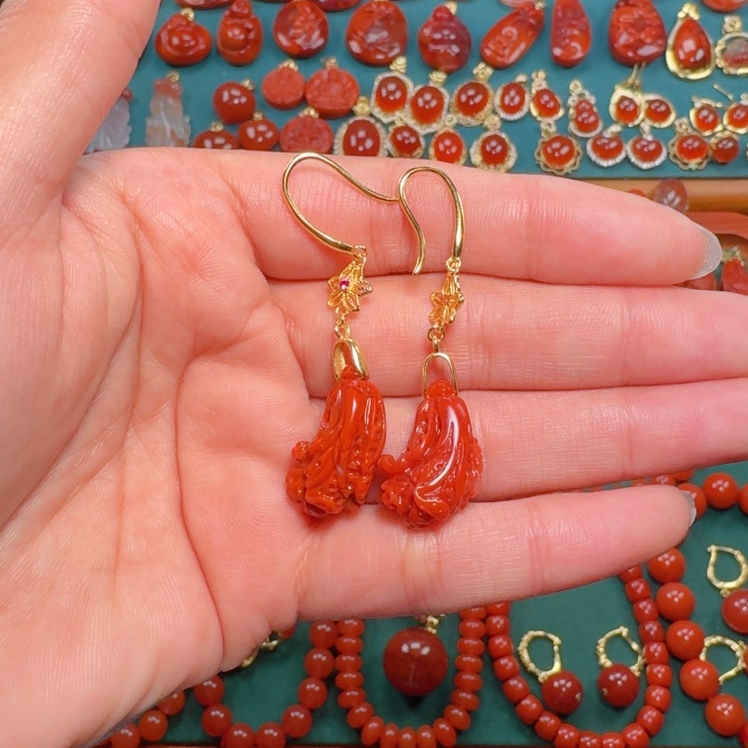 南红玛瑙南红银S925镶嵌