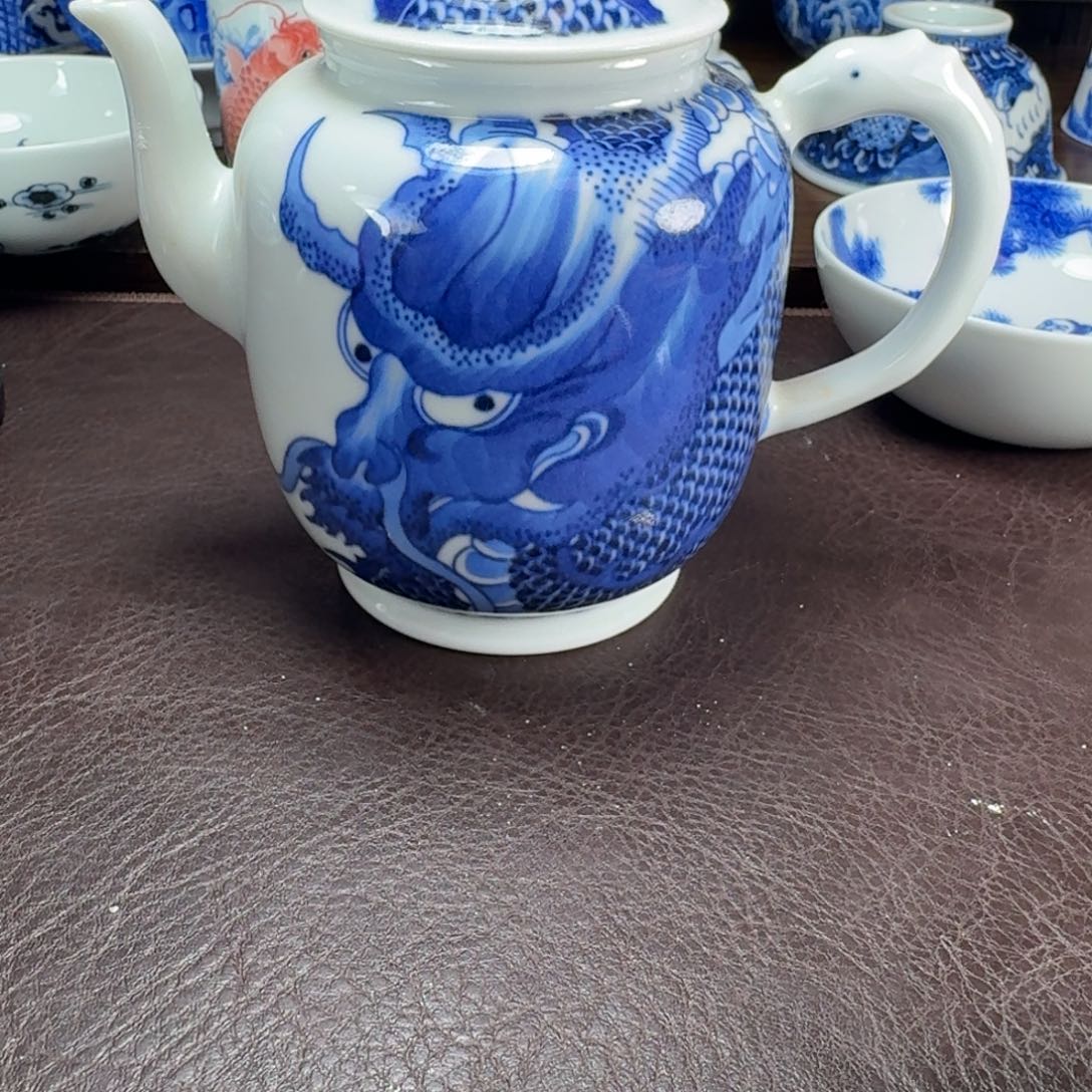 秋***澹瓷片当代景德镇陶瓷手绘茶具