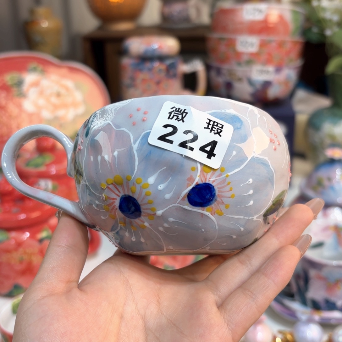 景德镇手绘高温釉下彩陶瓷茶具