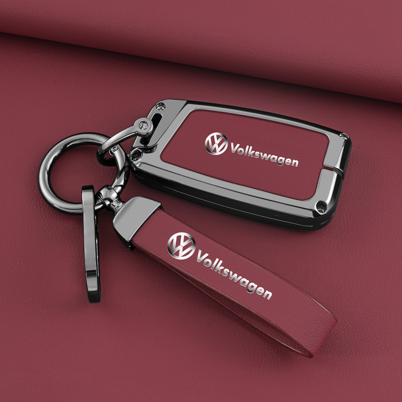 适用大众朗逸迈腾速腾帕萨特途观途岳宝来高尔夫CC/ID.4钥匙套扣