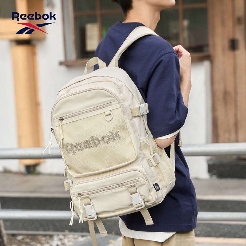 Reebok锐步双肩包男潮流高颜值轻便通勤电脑背包初高中学生书包女