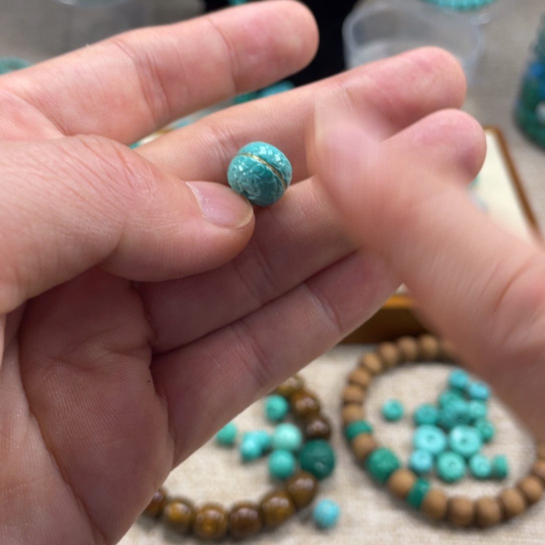 原生态湖北矿小配饰，直径10