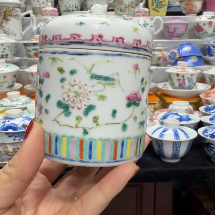 用***6景德镇陶瓷杯子盖碗