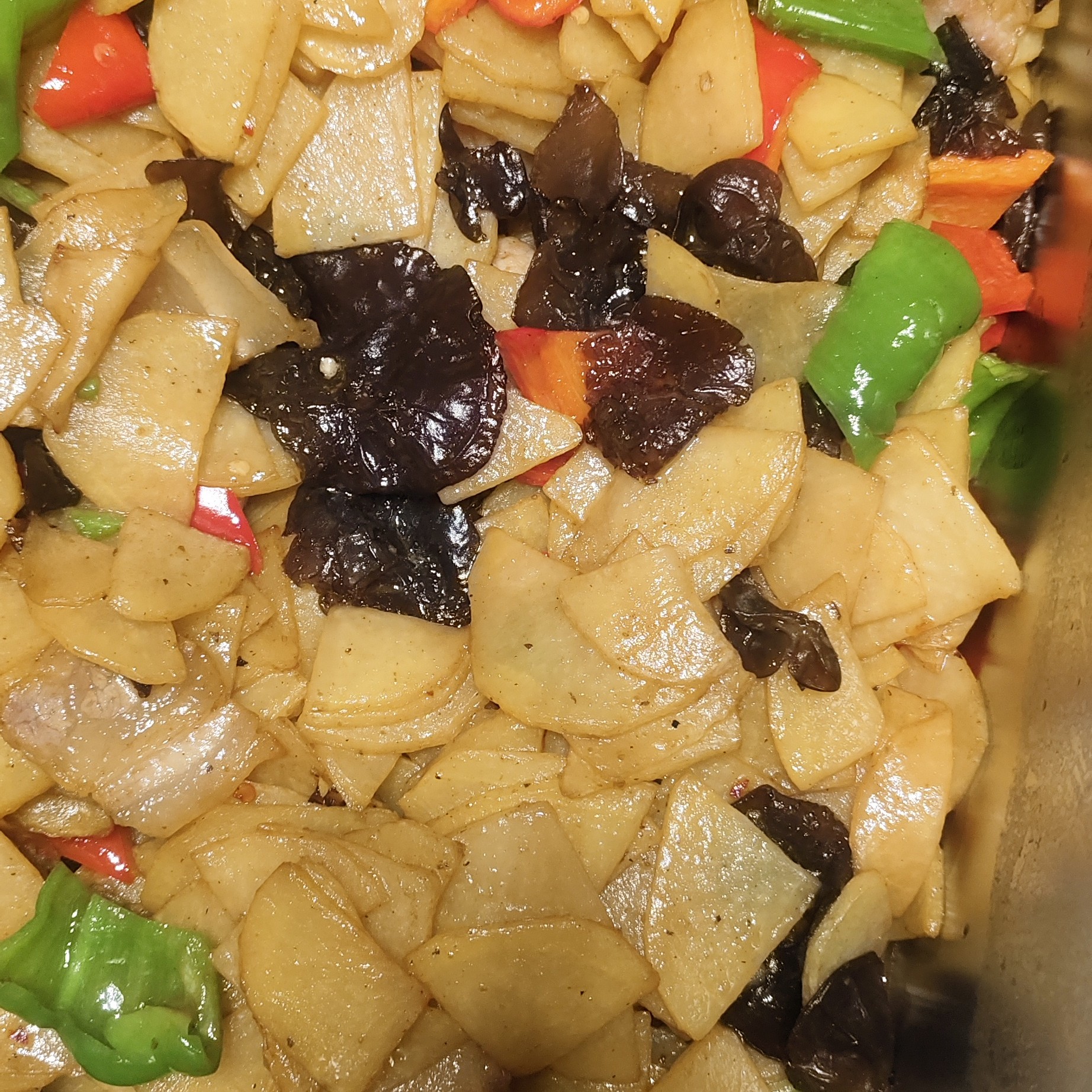 清炒土豆片，清炒土豆片