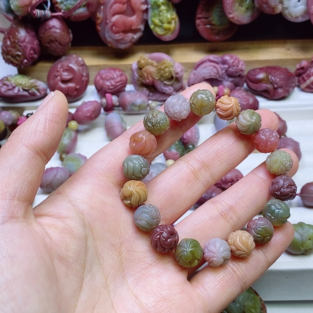 玛瑙/玉髓盐源玛瑙手链未镶嵌