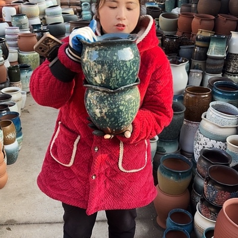 口19高19瑕疵盆子 