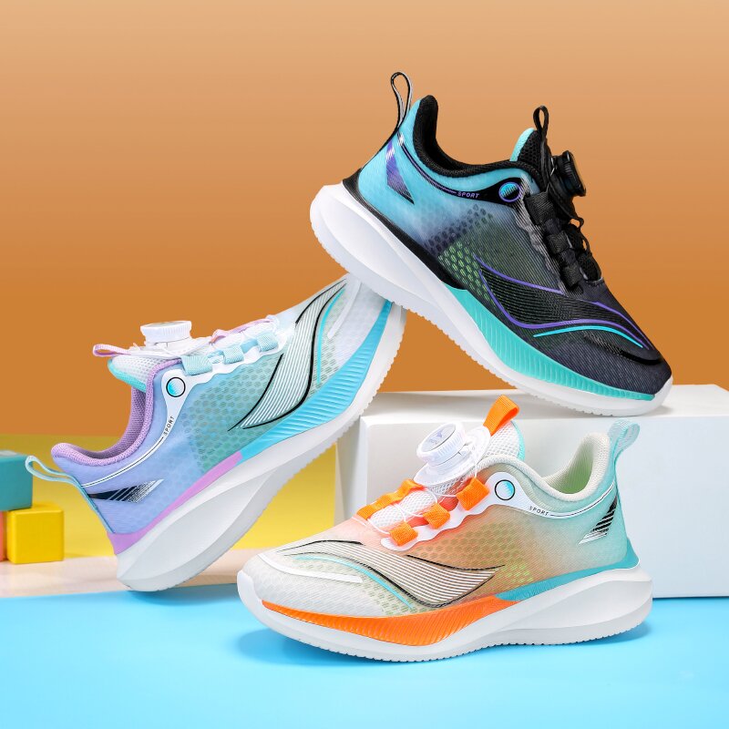 【大掌柜专属】2025赤兔纽扣大网孔透网轻跑运动儿童跑鞋