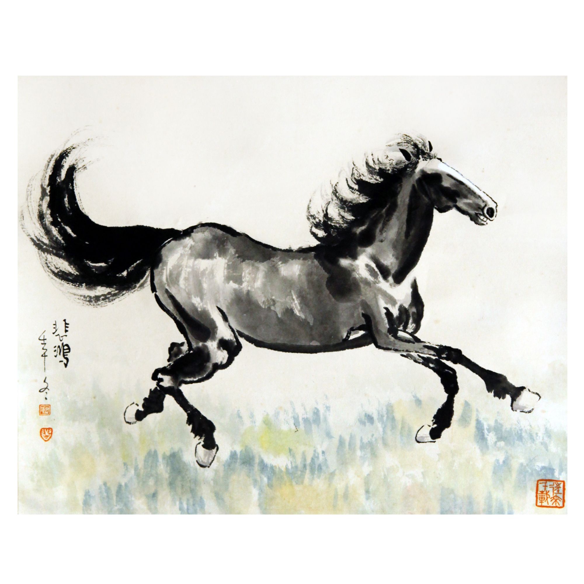 XBH    马   纸本立轴    39.5×49cm