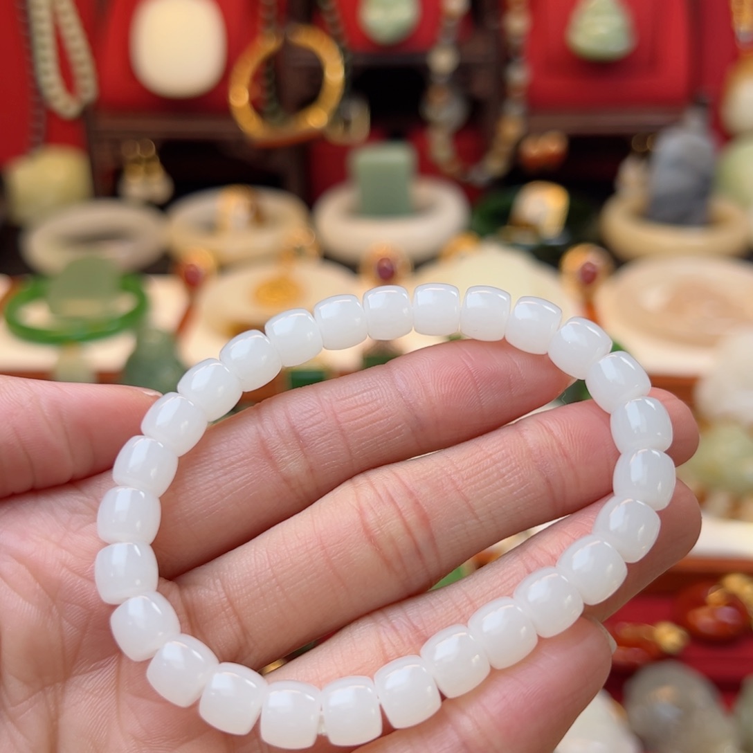 和田玉手串未镶嵌