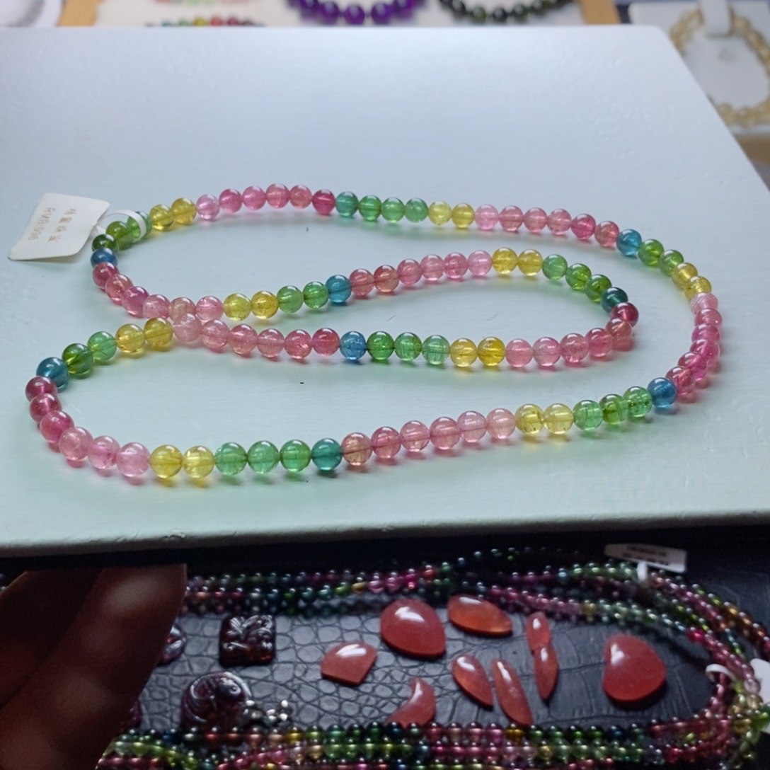 碧玺碧玺手链未镶嵌