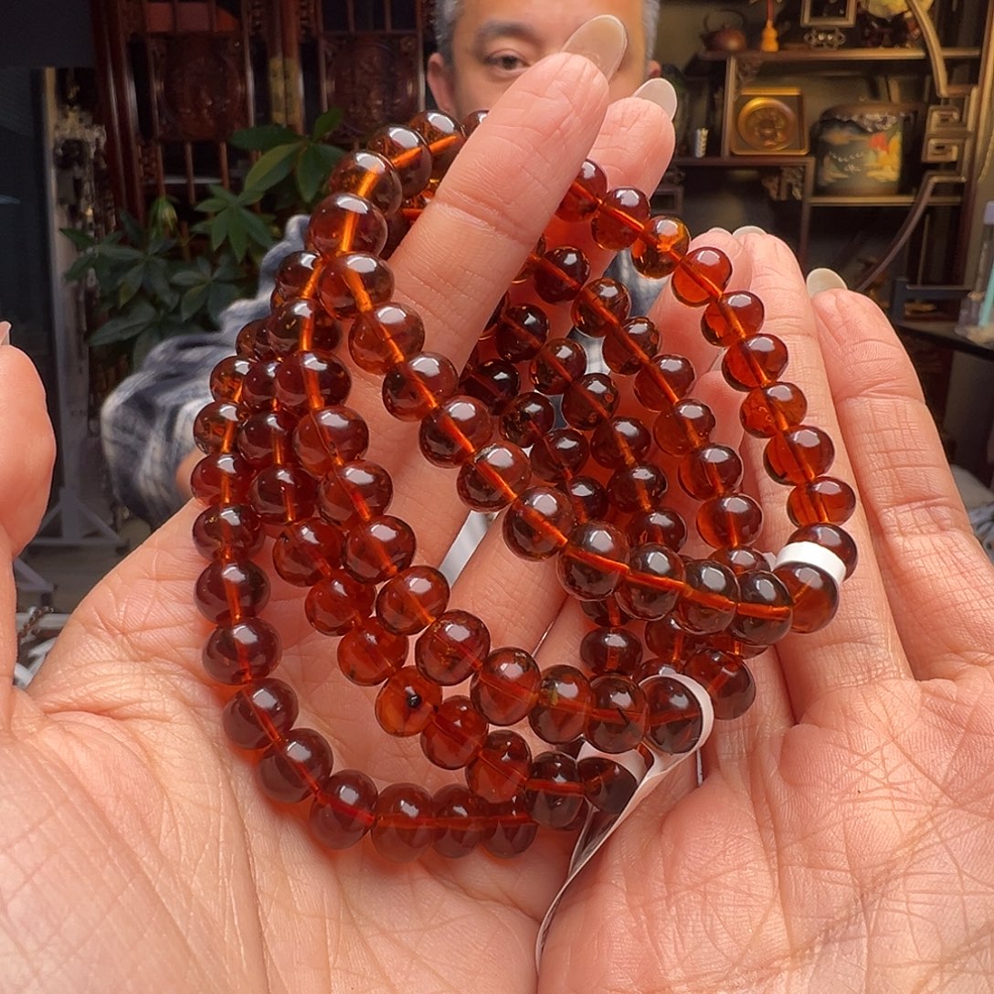 琥珀未镶嵌裸石抚顺琥珀10313八多样性发其一