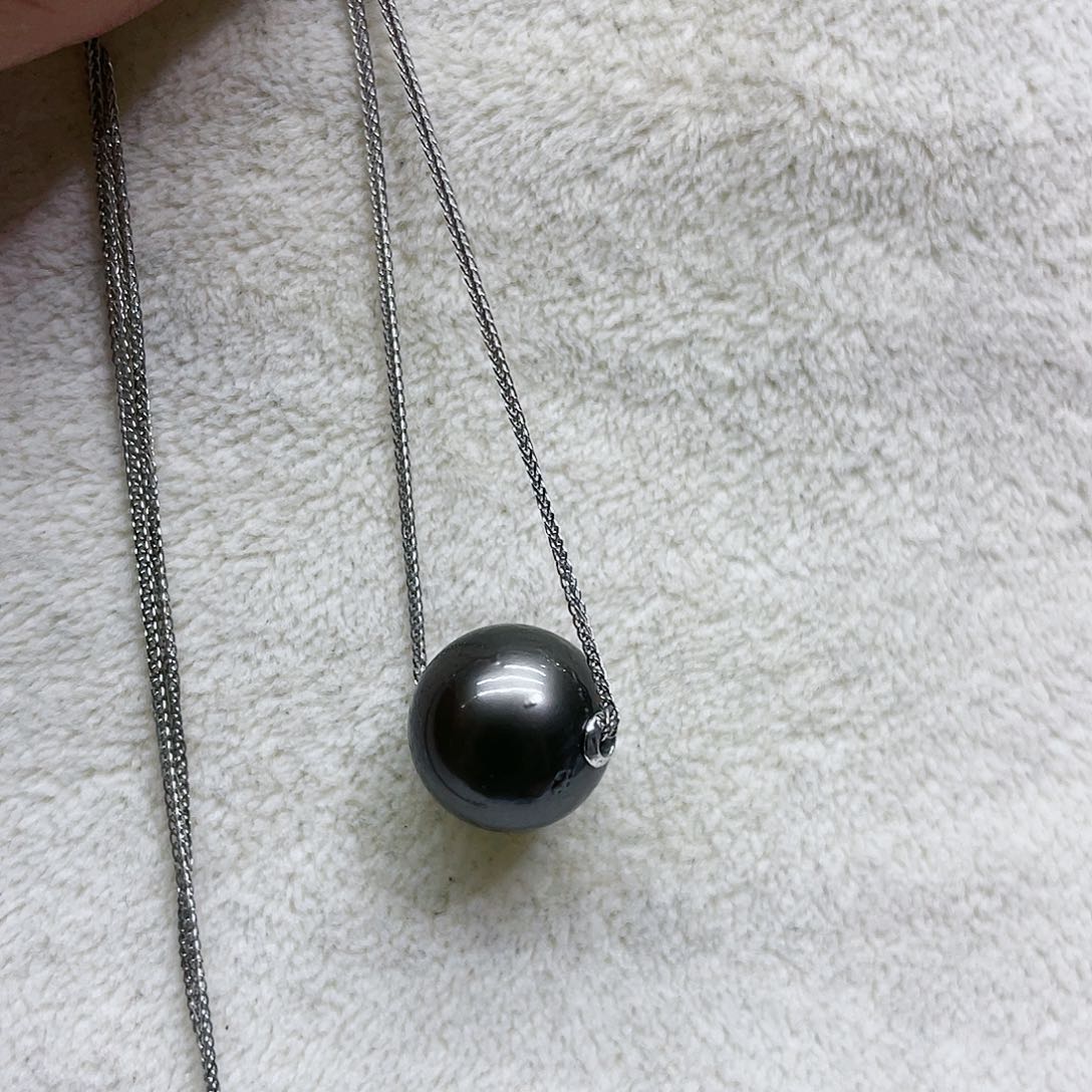 海水珍珠颈饰银S925镶嵌