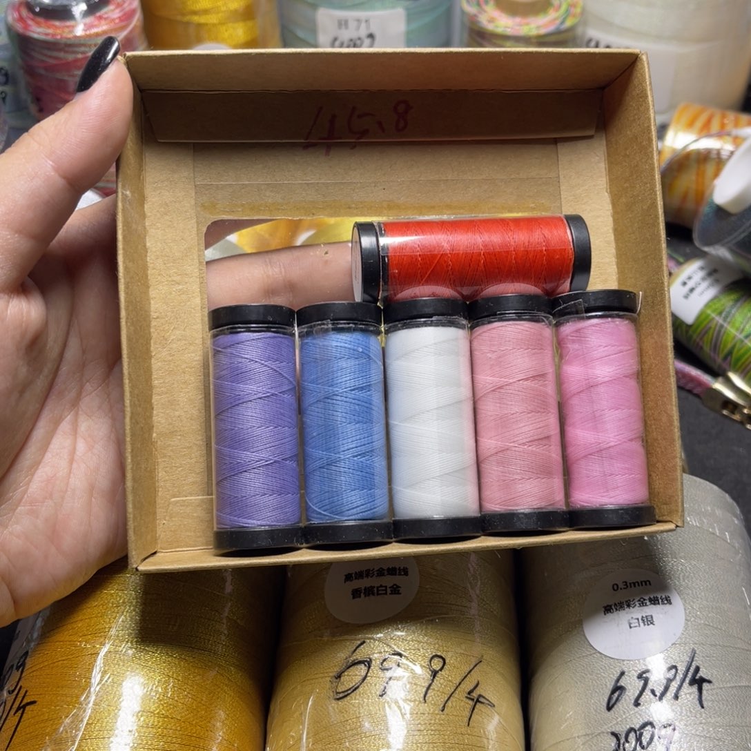腈纶0.1高端纯色圆蜡6色套盒
