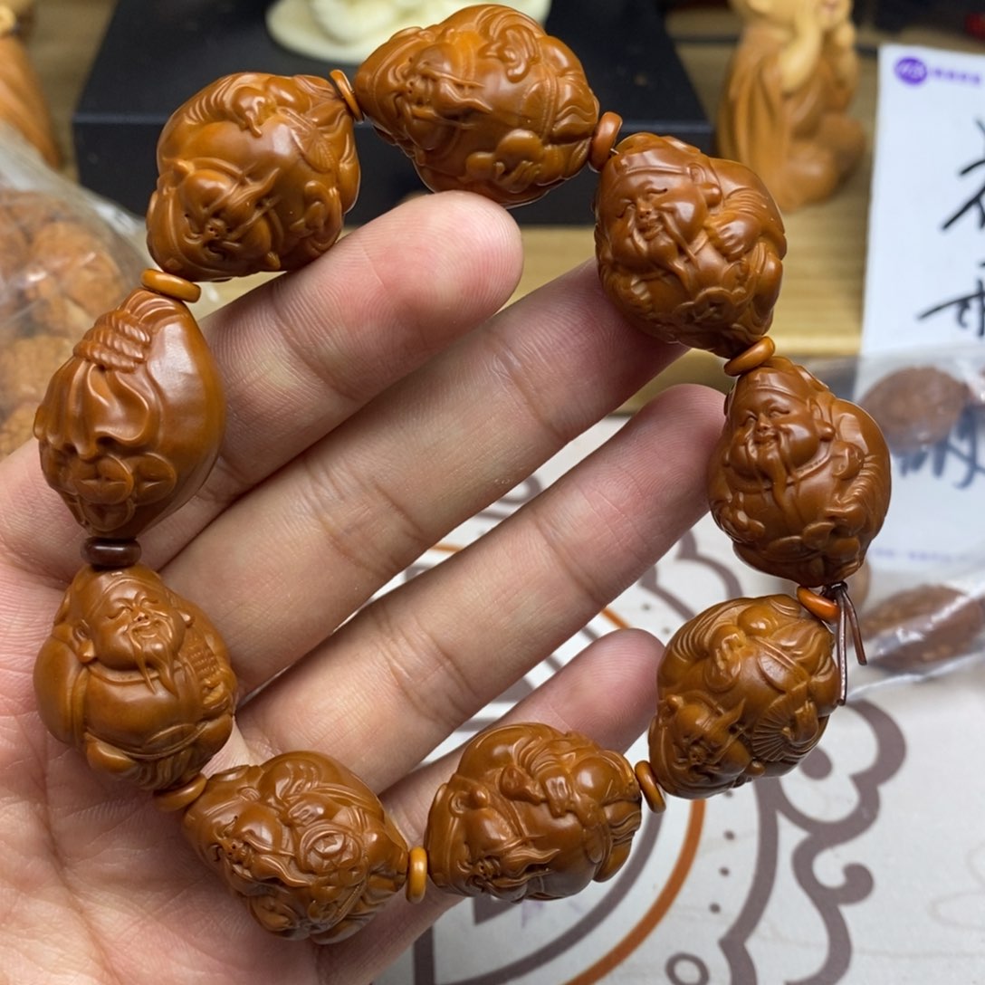 橄榄核手串/手链橄榄核雕刻工艺品宇