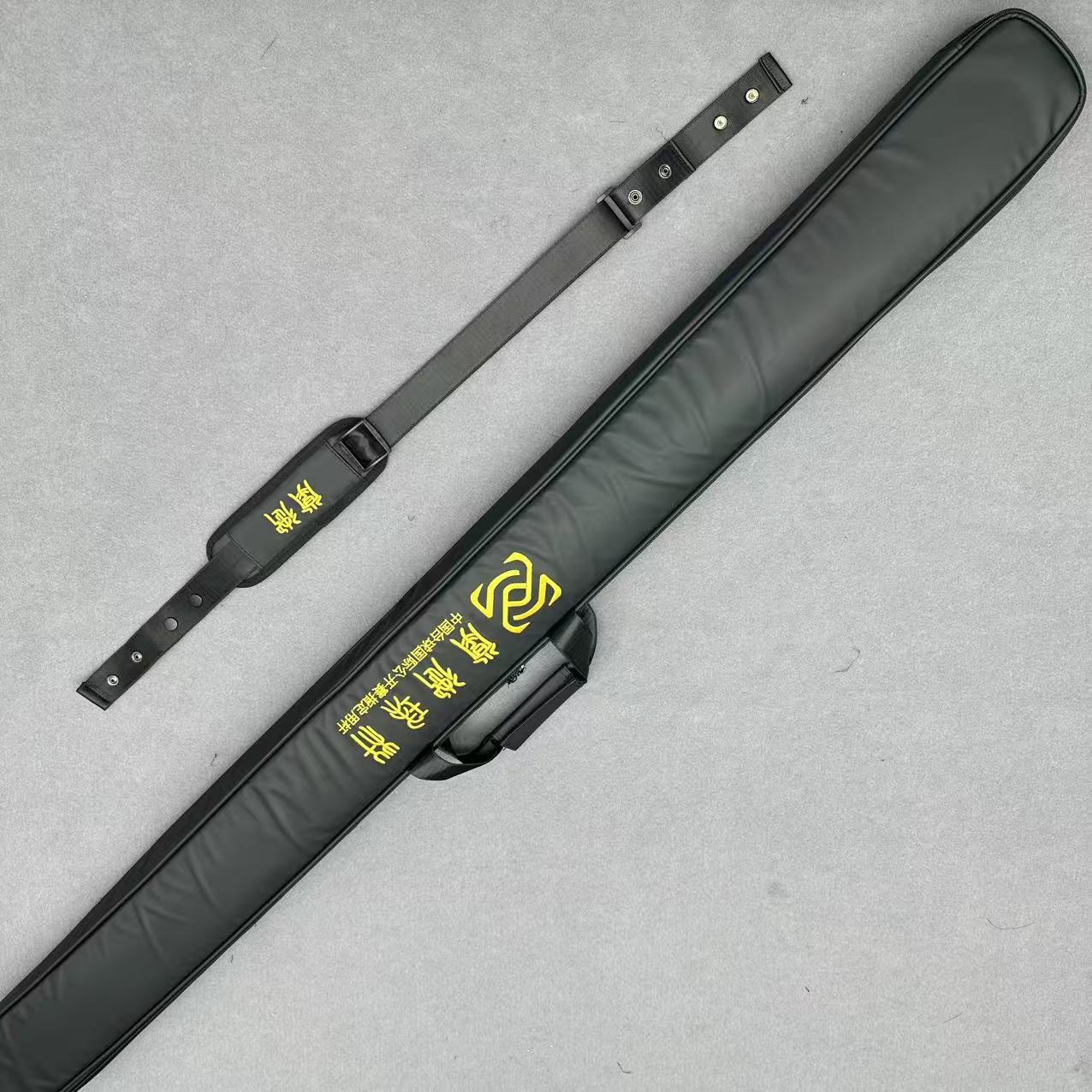 掌御-新款小头通体台球杆盒外包-可放三槽双槽-防水材质