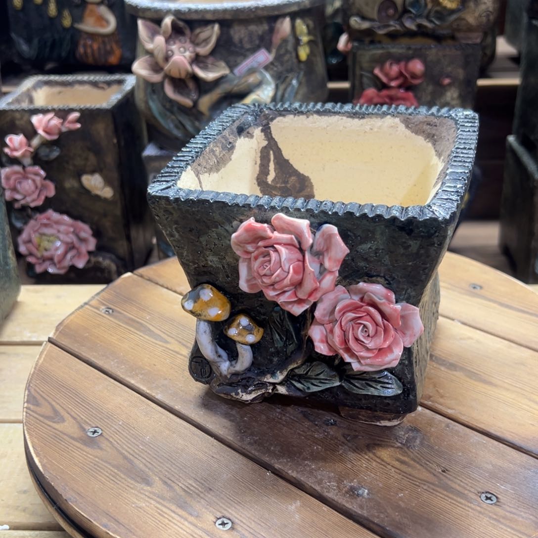 红陶青藤多肉花盆