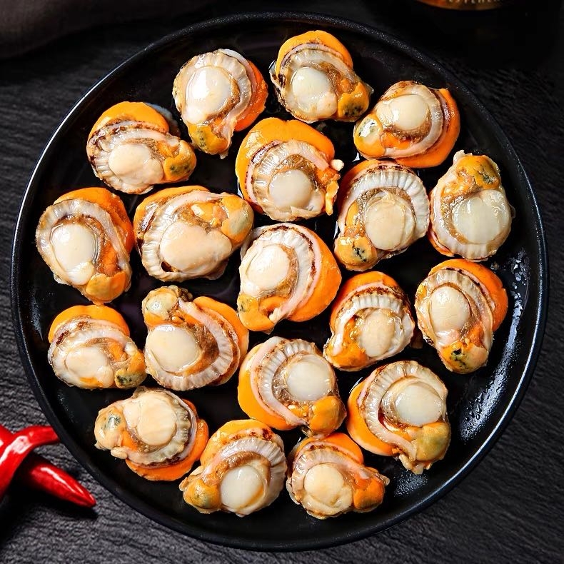 【拍一抢5斤】原汁扇贝肉 肉质紧实弾牙 肉厚饱满60-80规格