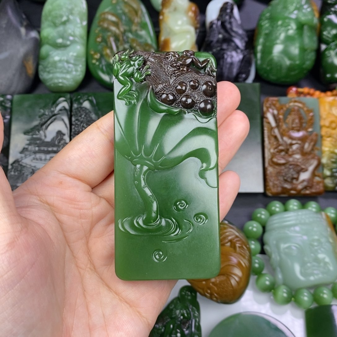 吊坠(不含链)未镶嵌和田玉玉*儿
