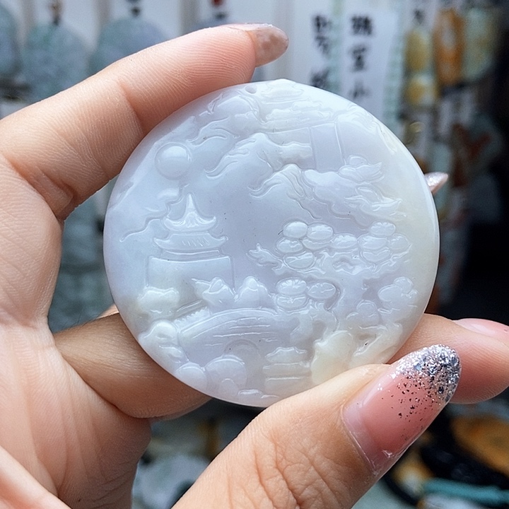 翡翠未镶嵌颈饰翡翠