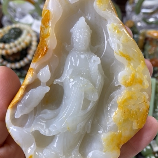 透闪石质玉摆件未镶嵌