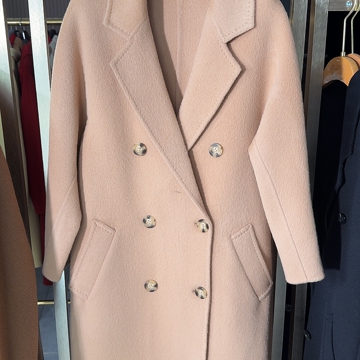 101801驼色羊绒羊毛大衣