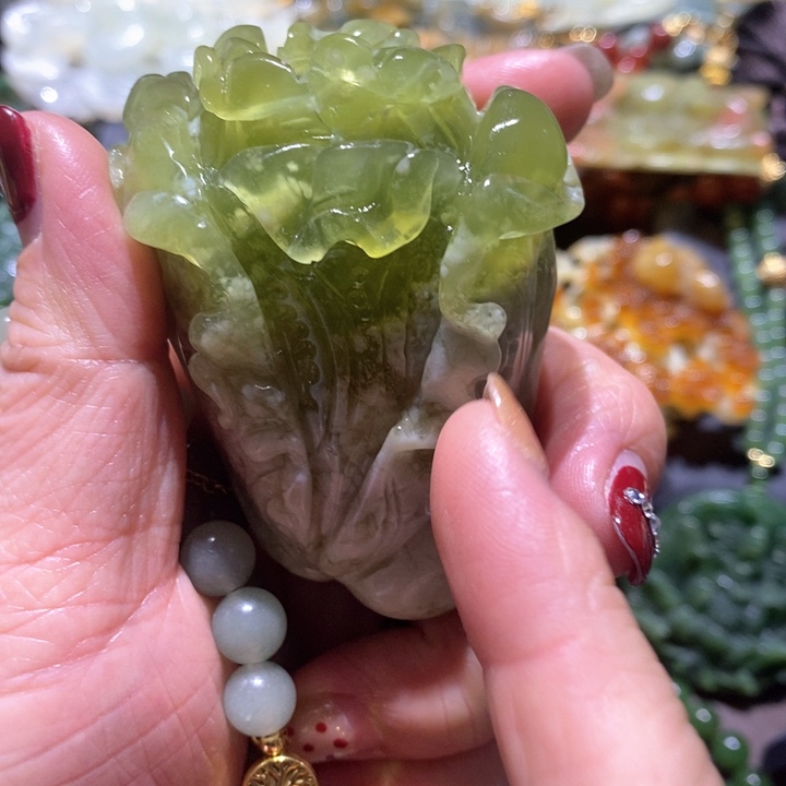 岫玉毛衣链未镶嵌