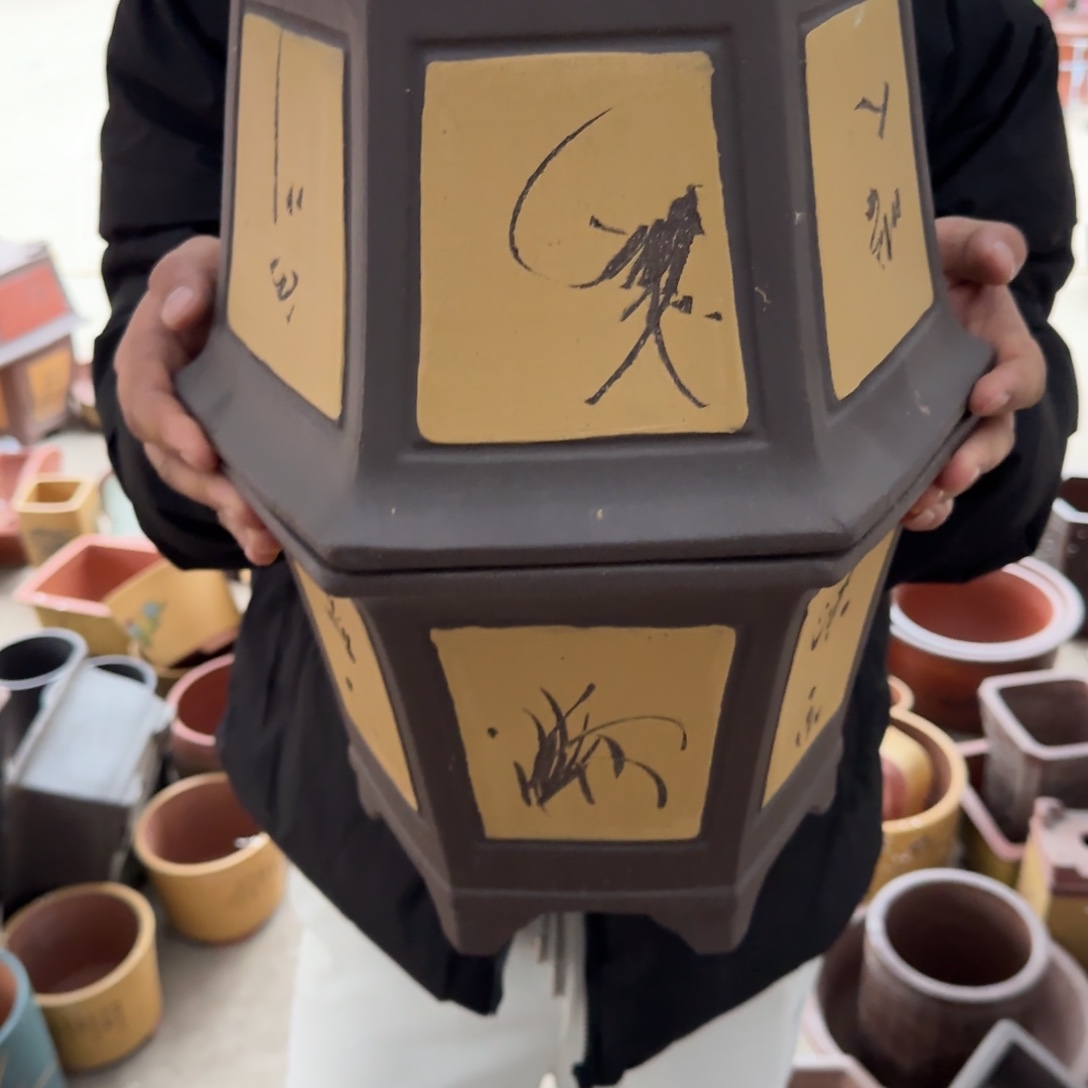 紫砂花盆口径27.23.17口径