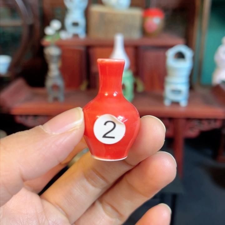 摆件微陶老王迷你花瓶