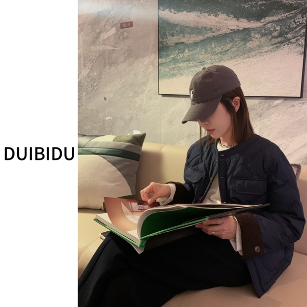DUIBIDU秋冬新款圆领女装外套宽松羽绒服防风保暖