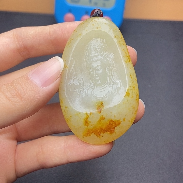 和田玉挂件未镶嵌山**昭N