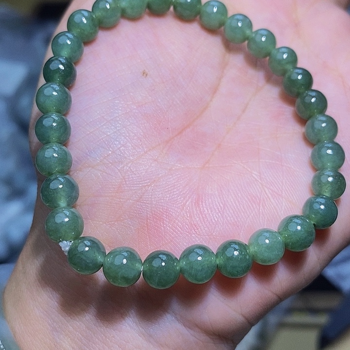 未镶嵌手串翡翠天然缅甸A货翡翠6.5