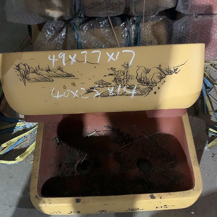 紫砂花盆   紫砂处理老盆一套