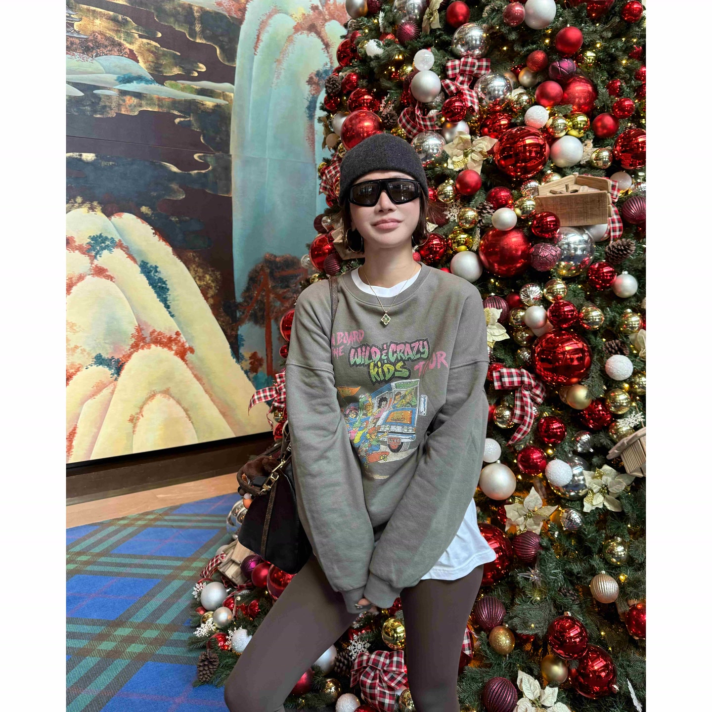 美式复古CHAOS印花卫衣宽松潮牌上衣个性标语套头衫  SWW14513