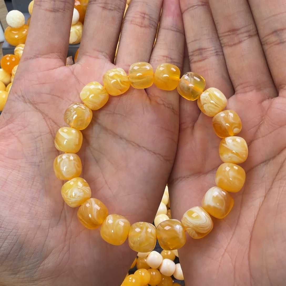 琥珀未镶嵌珠宝奇石12mm同料