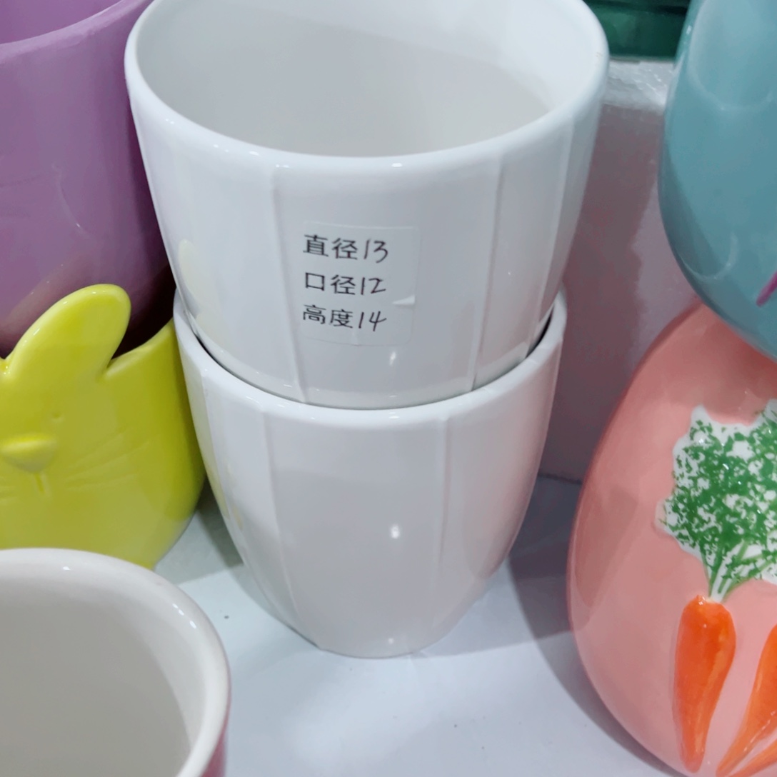 有孔，陶瓷花盆满10米包邮发货