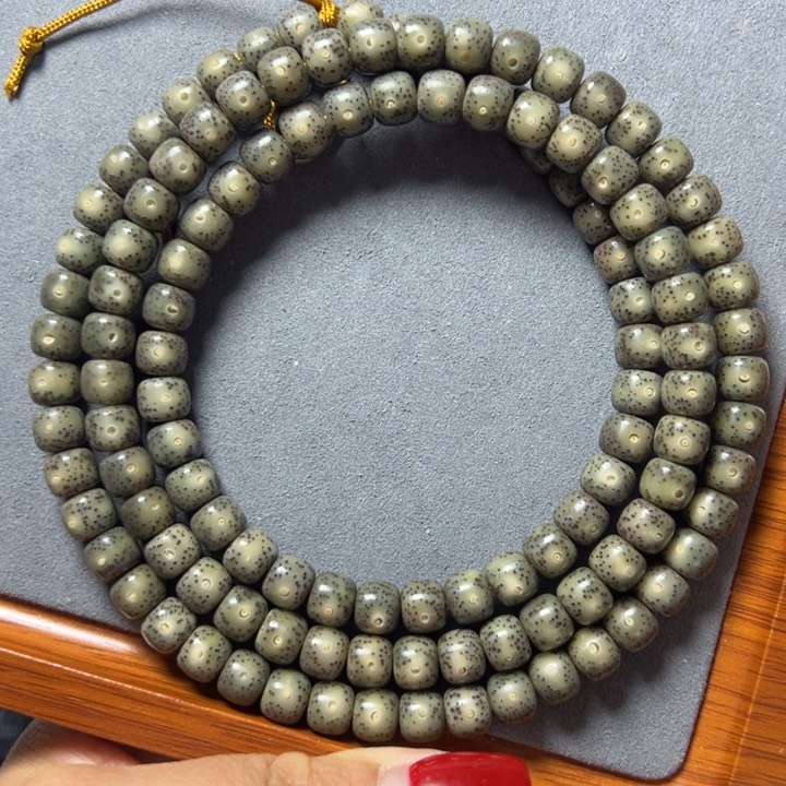 星月菩提手串绿幽灵87