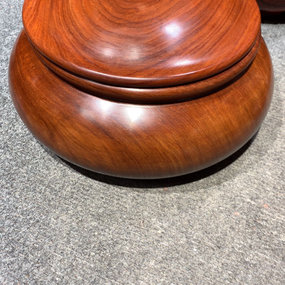 风***途木缅甸花梨大罐一个