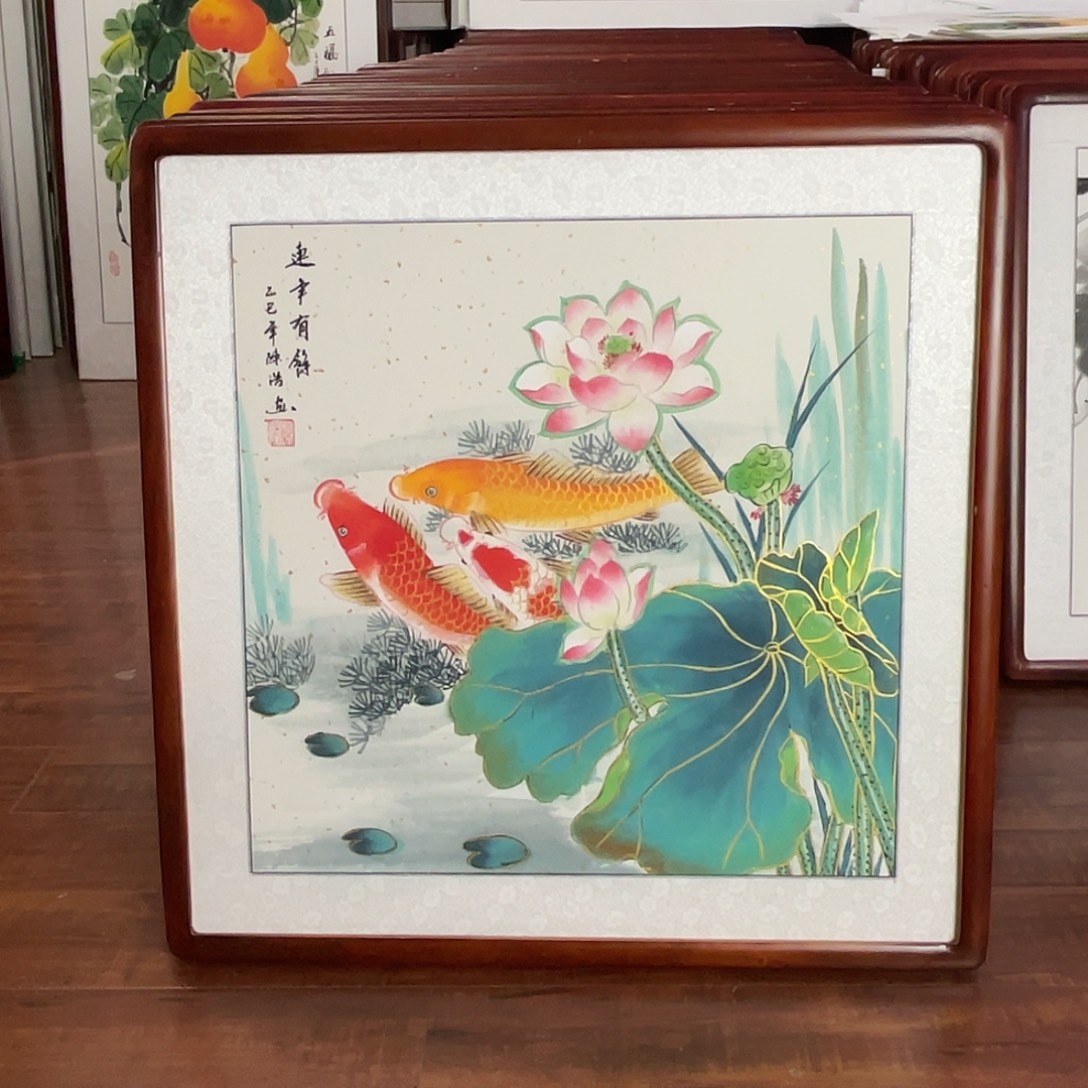 国画带框尺寸63*63厘米