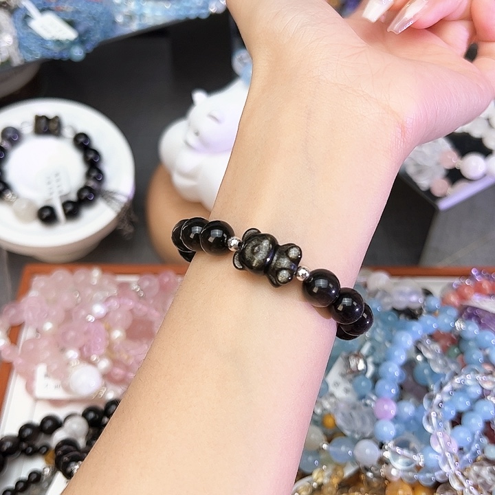 水晶手链银S925镶嵌银耀Q72