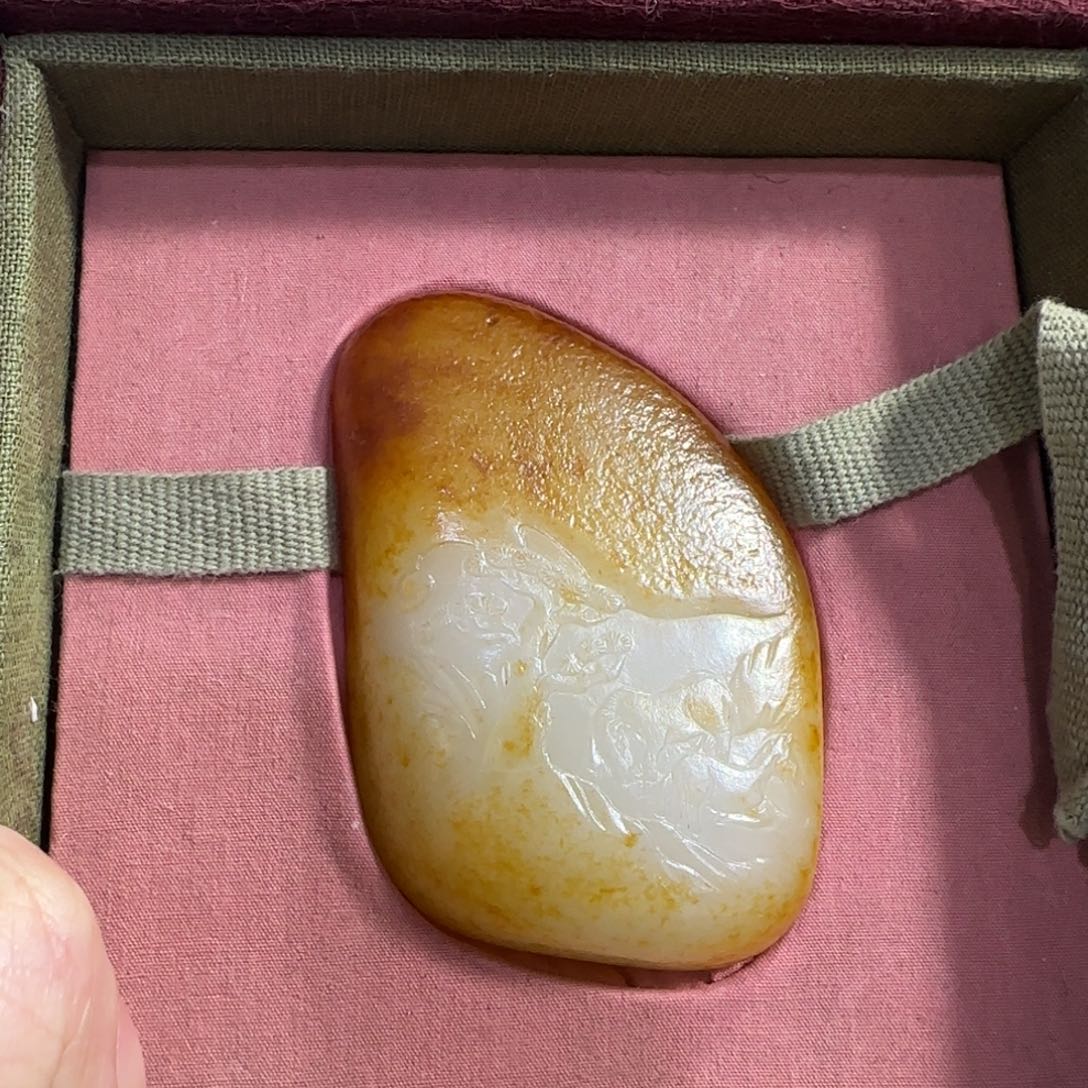 和田玉未镶嵌挂件