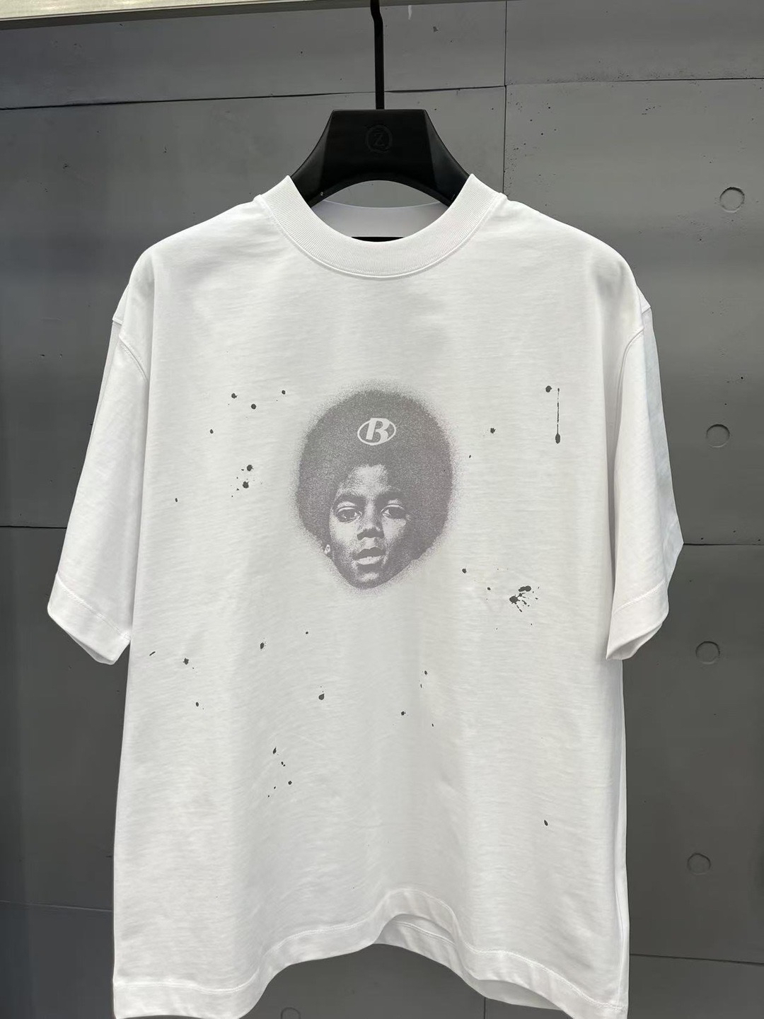 上衣宽松型人物短袖设计师情侣轻奢夏季T恤夏秋男装潮流印花